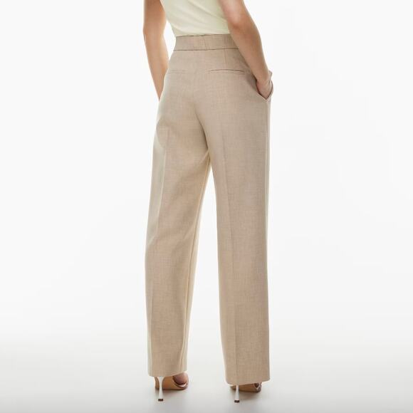 NWOT Aritzia Wilfred The Limitless Pant - Heather Oat Beige Women's Size 8 - Picture 2 of 8